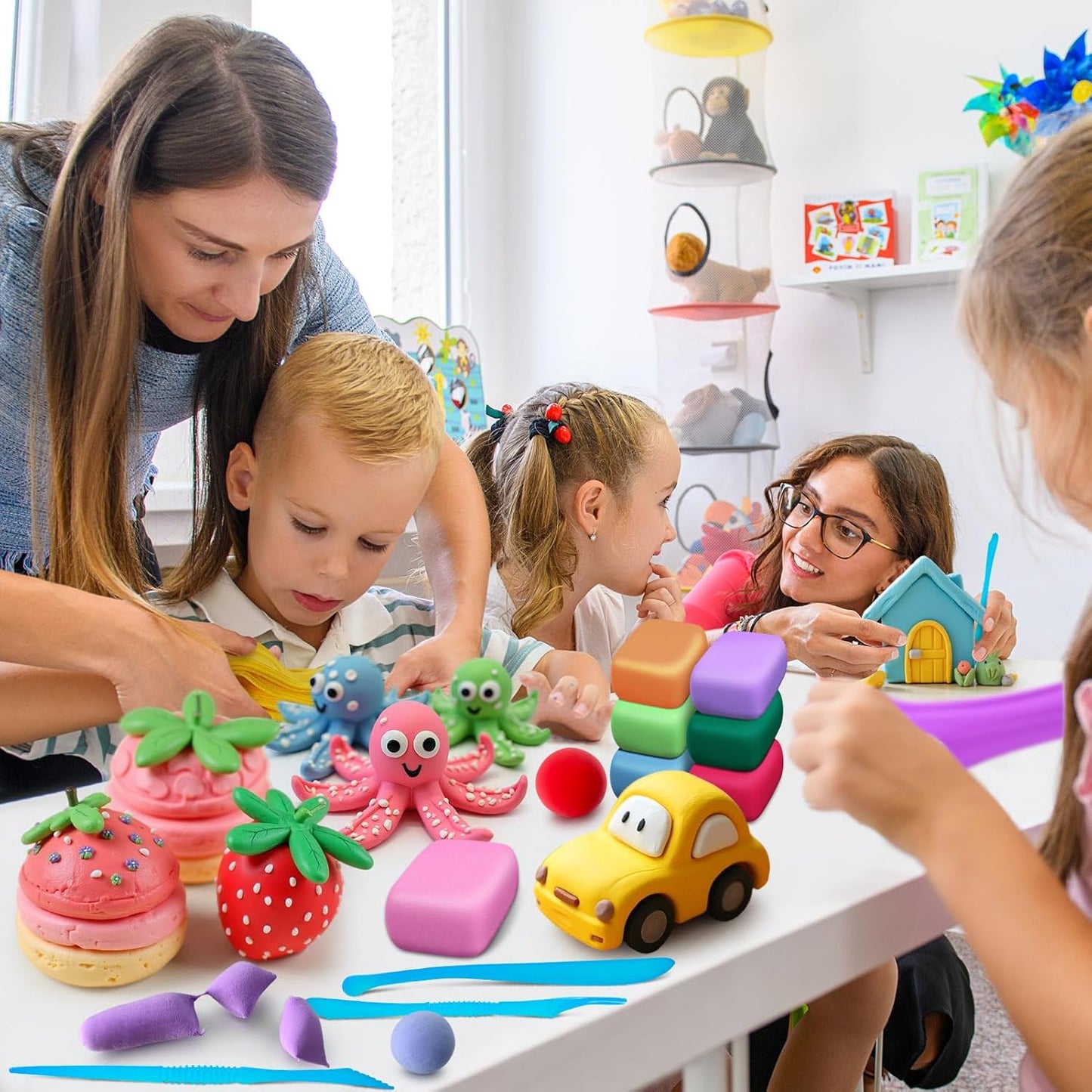 Air Dry Clay 145 Colors, Modeling Clay for Kids, DIY Molding Toy with Tools
