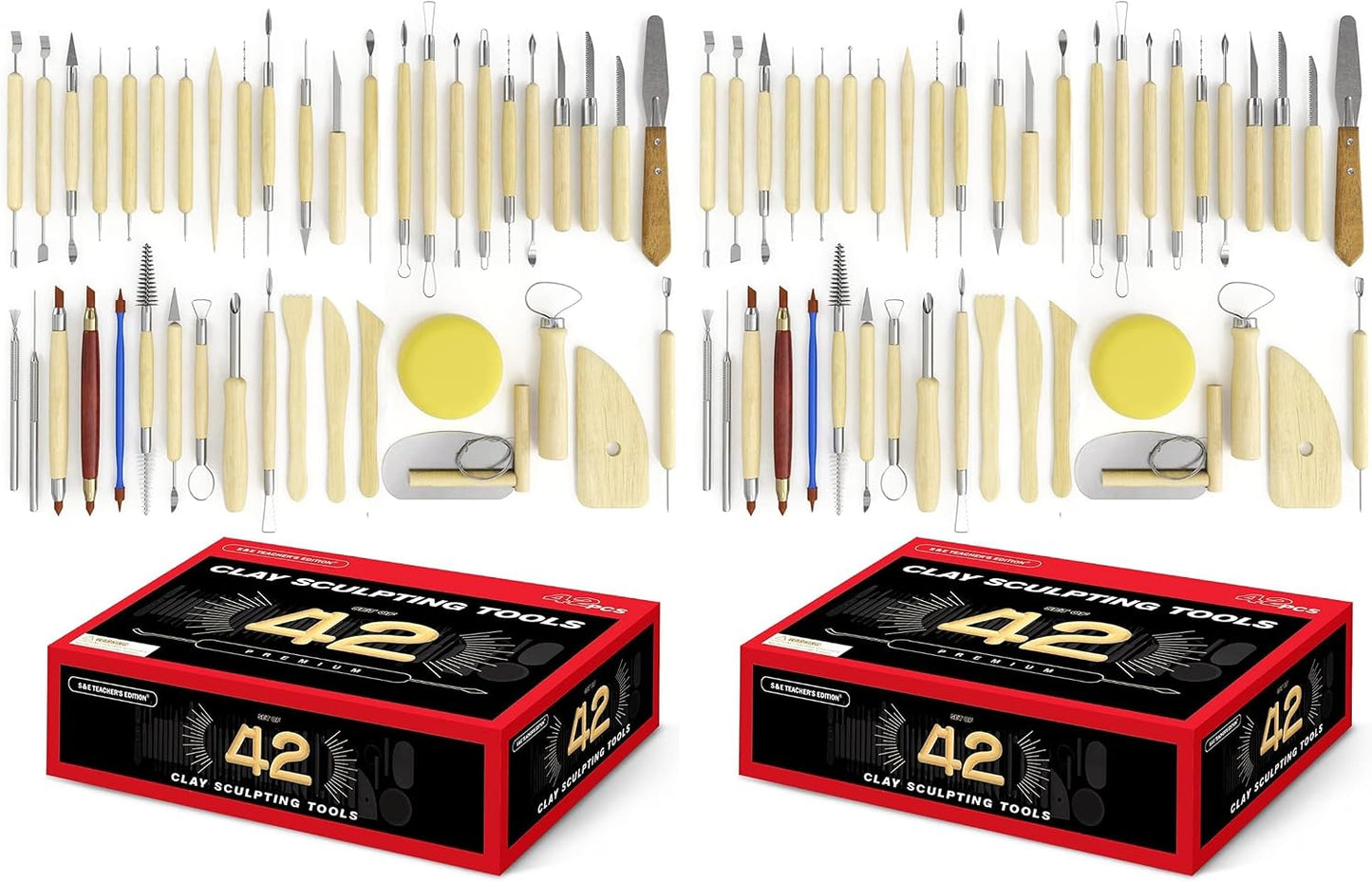 S & E TEACHER'S EDITION 42 Pcs Polymer Clay Tools