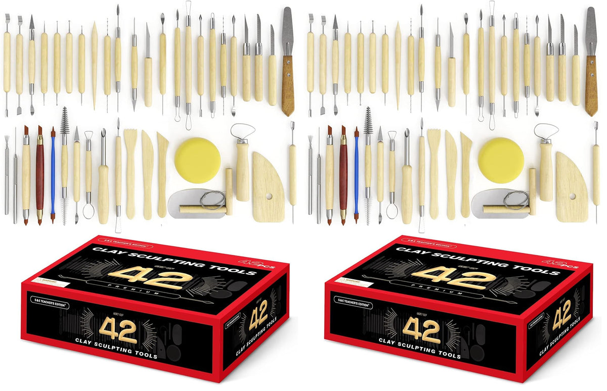 S & E TEACHER'S EDITION 42 Pcs Polymer Clay Tools
