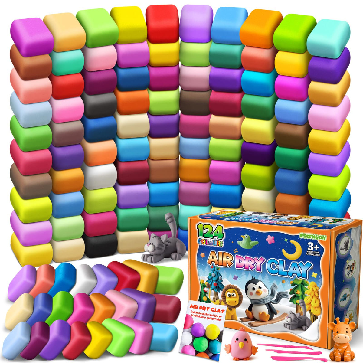Air Dry Clay, 36 Colors Modeling Magic Clay for Kids
