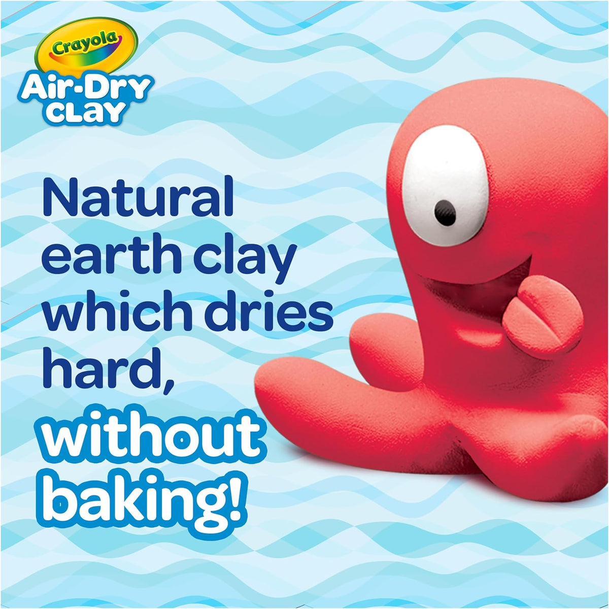 Crayola Air Dry Clay (5lbs), Teacher Supplies, Natural White Modeling Clay for Kids, Sculpting Material, Bulk Craft Supplies for Art Classrooms, Pack of 4