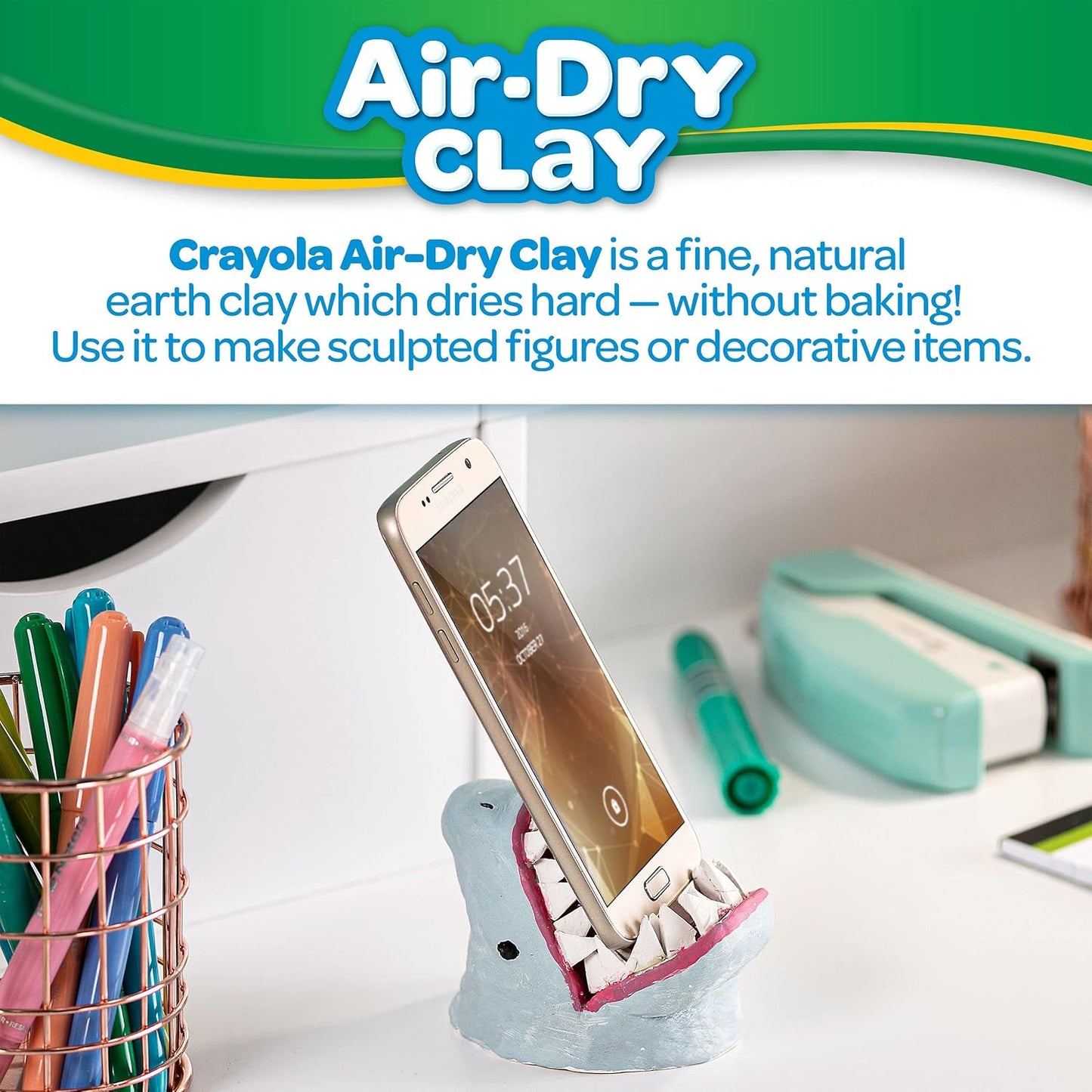Crayola Air Dry Clay for Kids - White, 25lbs, Teacher Wishlist Supplies, Classroom Must Haves, Bulk Modeling Clay for Kids, No Bake, Sculpting & Molding Material