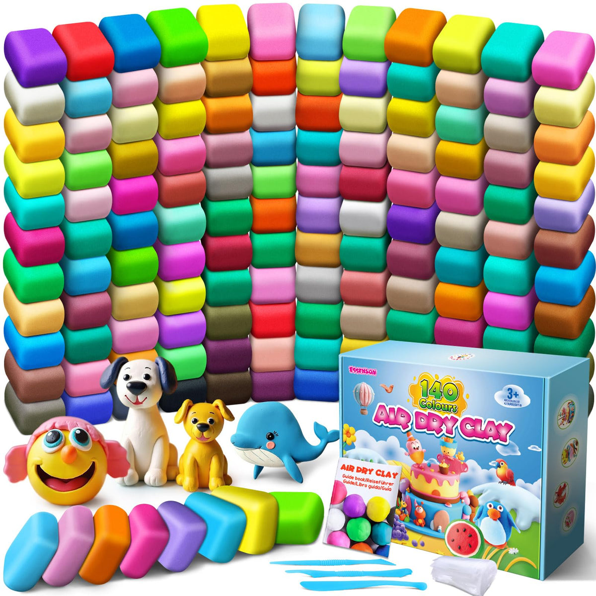 ESSENSON Air Dry Clay, 100 Colors
