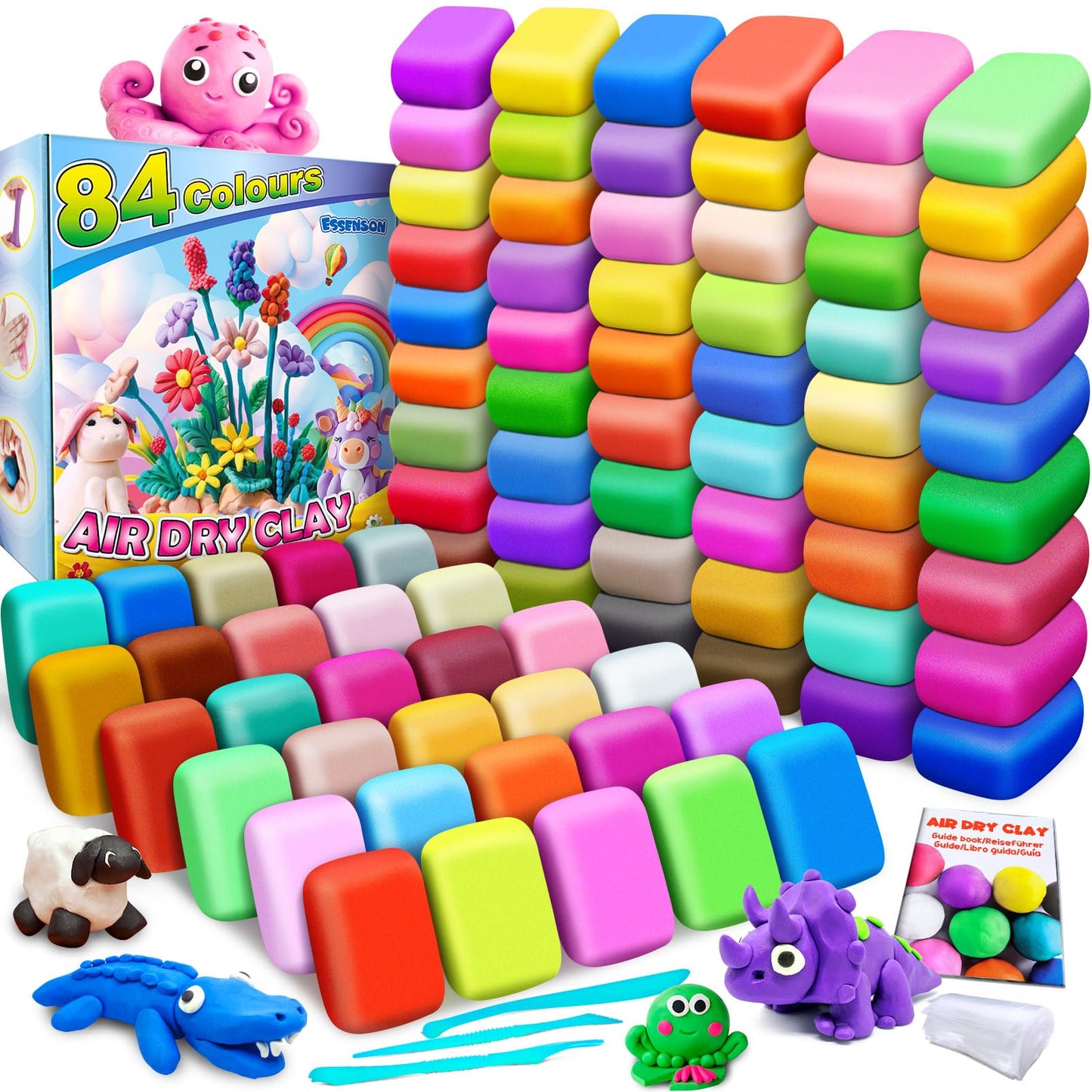 Air Dry Clay, 36 Colors Modeling Magic Clay for Kids