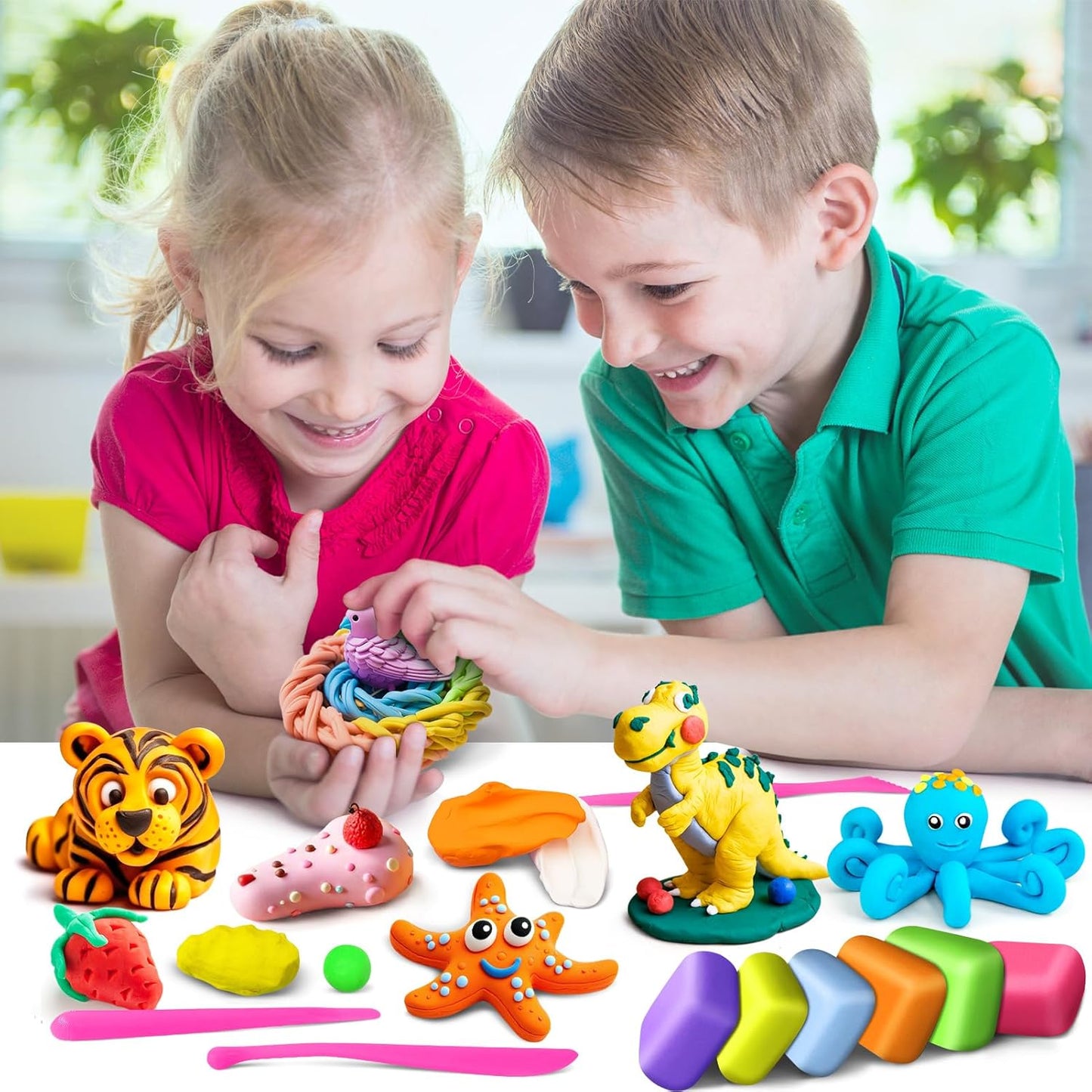 Air Dry Clay 192 Colors, Modeling Magic Clay Gift for Kids