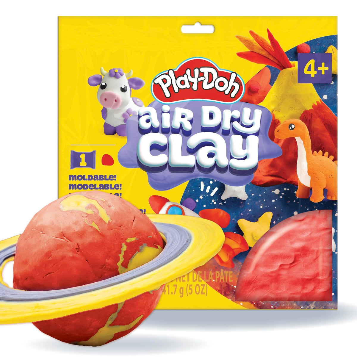 Play-Doh Brand Air-Dry Clay, 5 oz. Air and Modeling Clay Bag, Arts and Crafts Supplies for Adults and Kids, Tools & Kit