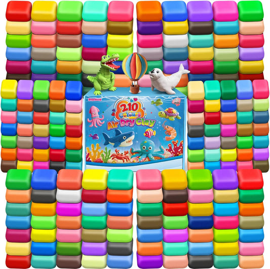 ESSENSON Air Dry Clay 210 Colors, Modeling Clay for Kids