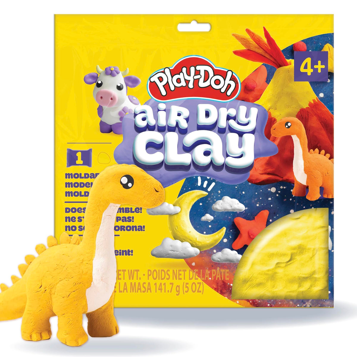 Play-Doh Brand Air-Dry Clay, 5 oz. Air and Modeling Clay Bag, Arts and Crafts Supplies for Adults and Kids, Tools & Kit