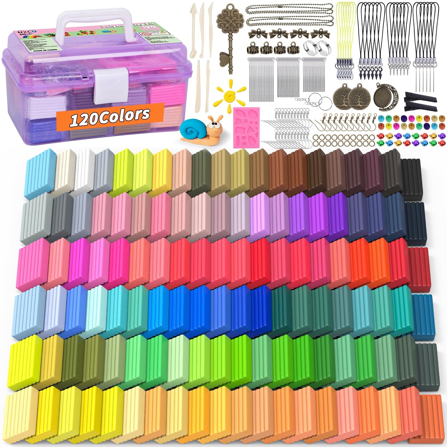 254 Pcs Air Dry Clay 160 Colors Modeling Model Magic Clay for DIY Molding Starter Kit with Sculpting Tools,Ultra Light Soft Non-Toxic Arts & Crafts Gift for Boys Girls Birthday Party Favors