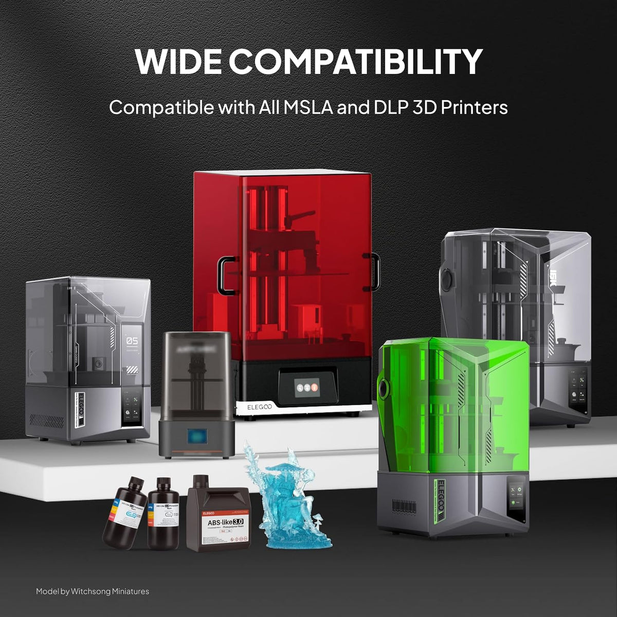 ELEGOO 8K ABS-Like 3D Printer Resin Red Clay 1000g